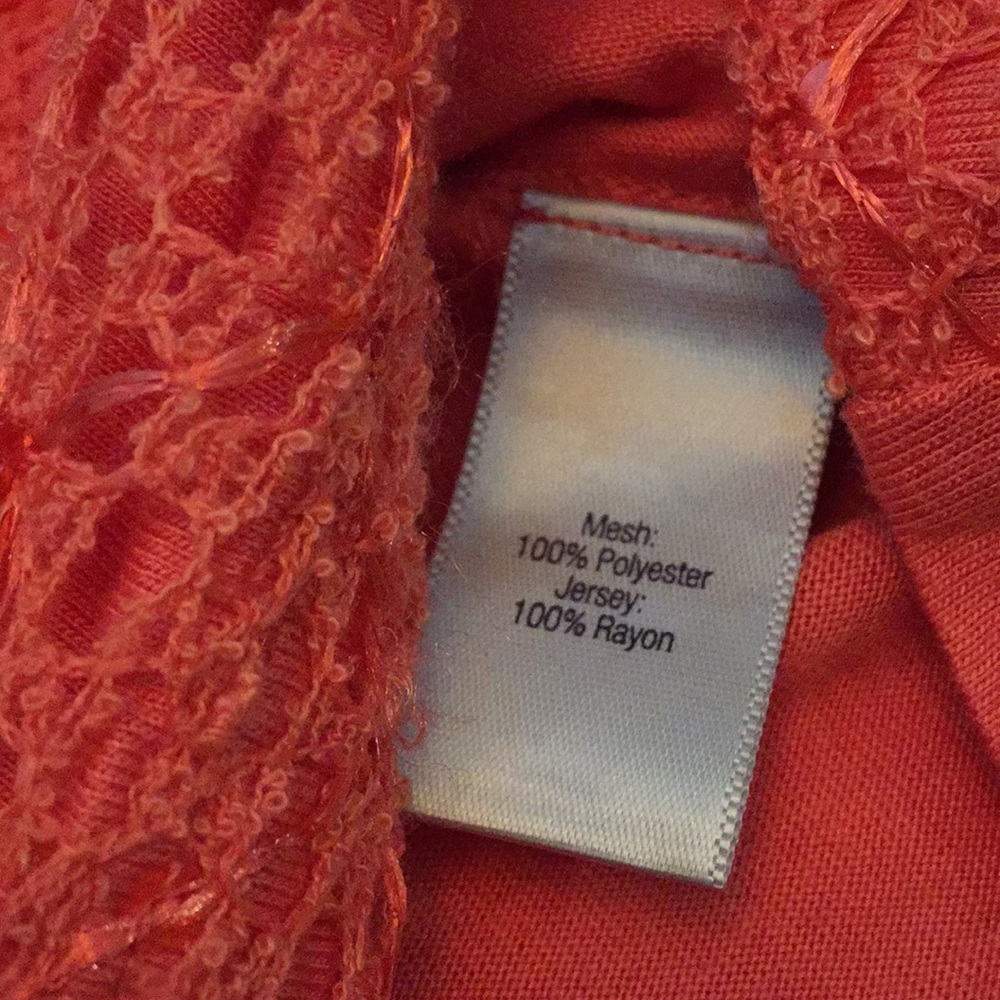 Jennifer Lopez NWT salmon texture & sequin tank - Picture 5 of 6